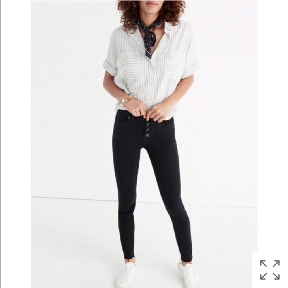 MADEWELL 9” button front jeans Berkeley wash